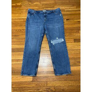 Abercrombie Fitch Womens 90s Straight Ultra High-Rise Jeans Size Plus 24L Tall